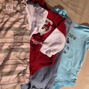 ❤️ 10 Onesies Little Brother Sleeper 3-6 mo